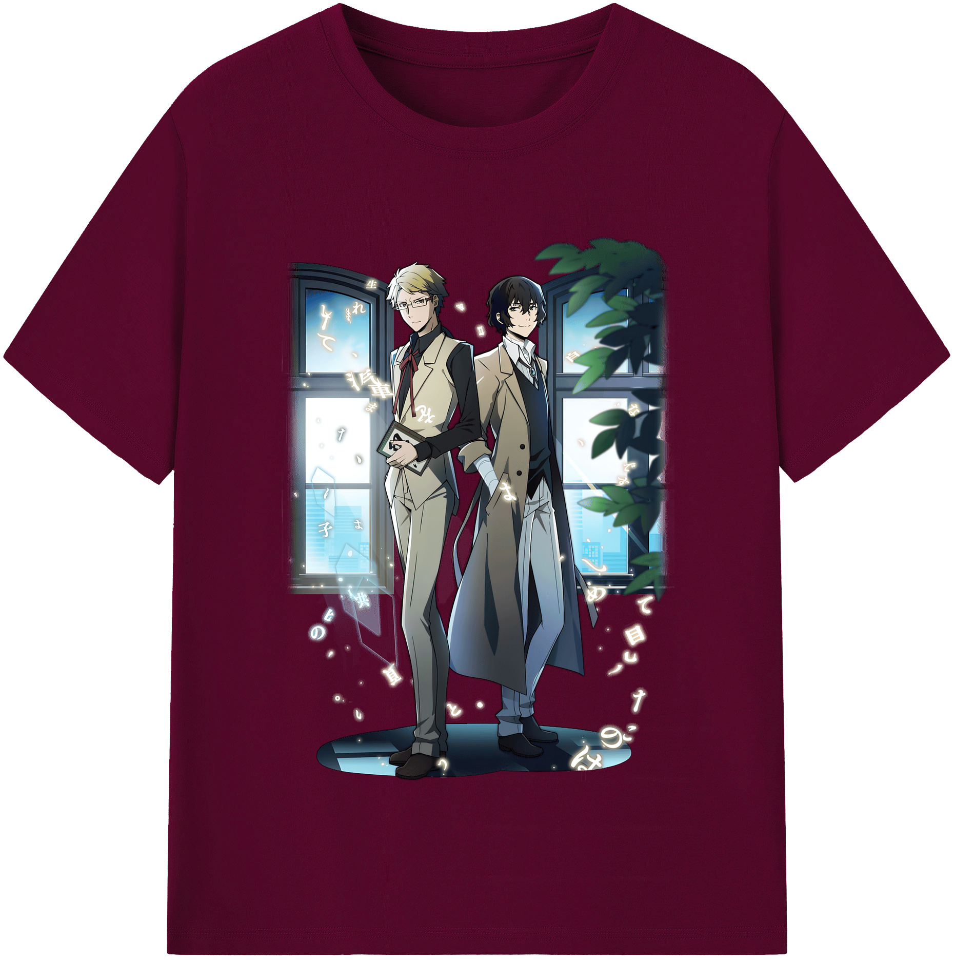 （画像用） 文豪ストレイドッグス Bungo Stray Dogs レディースカジュアルプリントTシャツ（綿100％）